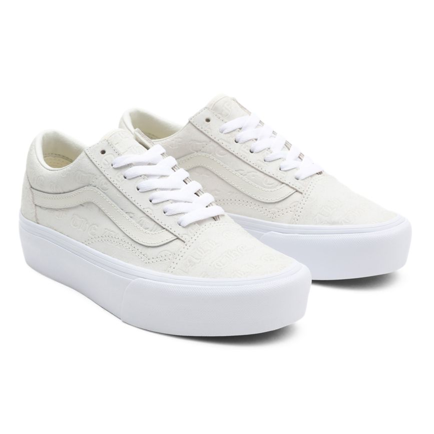 Vans Deboss Otw Old Skool Platform Dam Vita - Vans Platåskor Prisjakt (KOQYM6524)